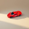 Red racing car model toy police car alloy motorcycle model acrylic car model details Picture